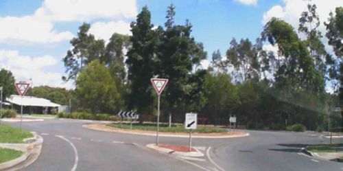 Moggill roundabout